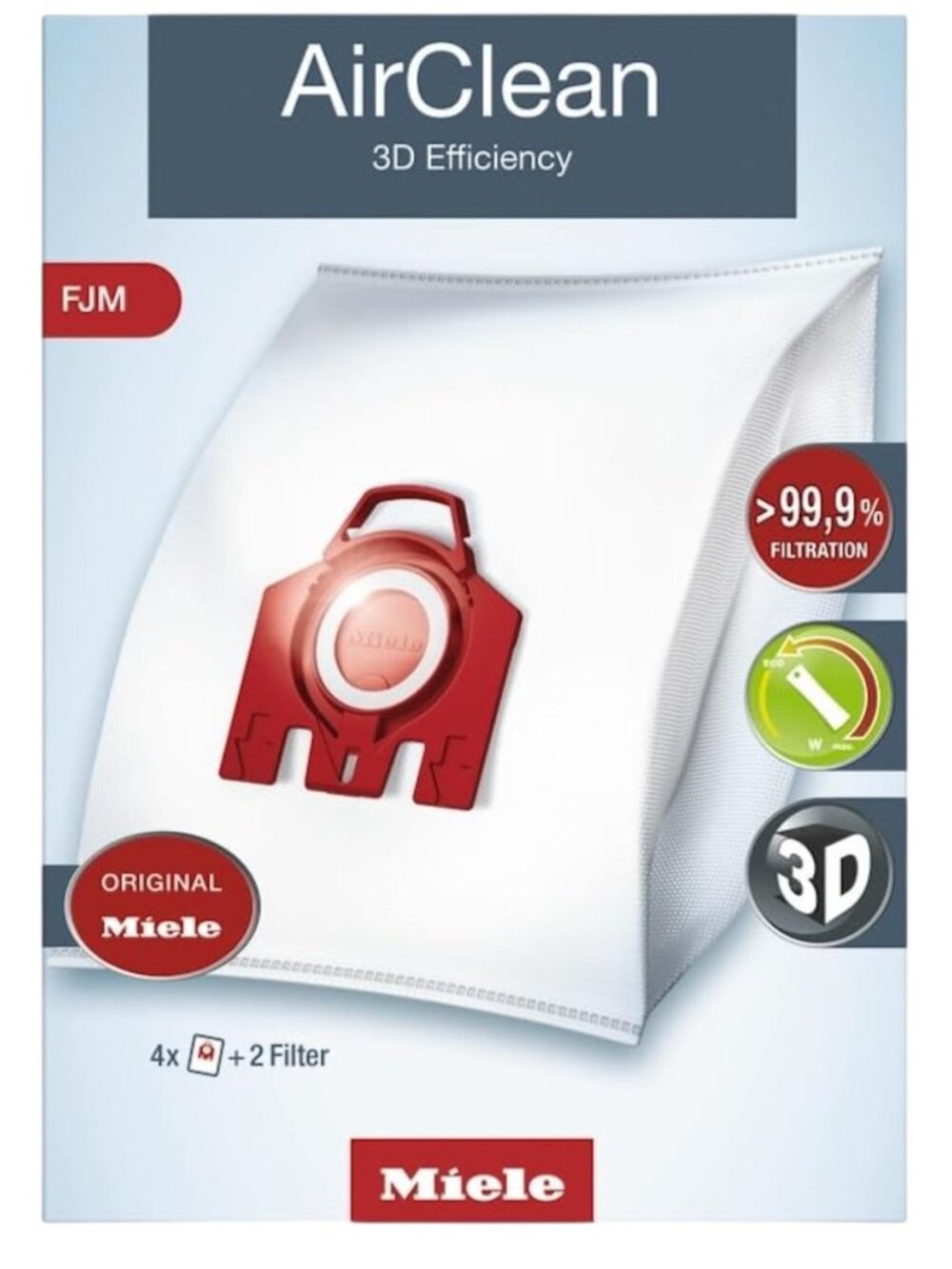 Miele Genuine FJM HyClean Air Vacuum Cleaner Bags for Miele Complete C1